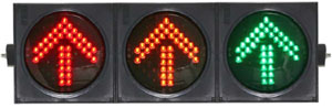 Arrows LED traffic lights
